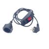 Cable de Alimentación Interruptor Electromagnético Impermeable Personalizado al por Mayor Interruptor de Parada de Emergencia Prensaestopas Cable de Extensión de Alimentación Enchufe Macho y Hembra