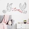 Nuevo FX-F252 paloma de la paz simple AMOR dormitorio sala de estar entrada hogar decoración de pared pegatina de pared autoadhesiva