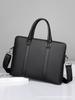 Nuevo Bolso de Mano de Moda Estilo Coreano para Negocios, Bolso de Hombro de Gran Capacidad a Cuadros de Moda, Maletín Horizontal, Bolso para Hombre