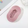 Nuevo clip plano redondo de silicona suave Qiyue, pinza de garra exquisita de alta gama, pinza para el pelo grande, pinza de tiburón, accesorio para el cabello al por mayor
