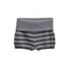 Shorts de Punto Rayados Color Block Estilo Americano Chica Picante Deseo Puro Diseño de Nicho 2026 Primavera Nuevos Pantalones Cortos Ajustados para Mujeres Menudas