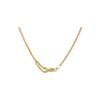 Serie Nudo Infinito Collar de Cadena de Perlas Moda Retro ins Tendencia Simple Exquisito Sentido de Alta Gama Joyería Versátil