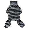 Ropa de Verano para Perro Transfronteriza de Cuatro Patas Ropa para Casa Pijamas Rayados para Casa Pijamas Delgados de Verano para Mascotas Ropa para Cachorros