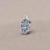 Yiluya Prata S925 Pingente NAFU Prata Tailandesa Acessórios Vintage Corda Trançada Artesanal DIY Pulseira Colar Pingente Pingente