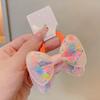Pinza para el pelo con lazo de lentejuelas para niños, accesorios para el cabello, corona, tocado para niños, pinza superior, diadema para niña pequeña, anillos para el cabello