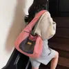 Bolsa Jeans Casual de Grande Capacidade Feminina 2025 Nova Primavera Versátil Bolsa de Ombro Bolsa Tote Dupla Face para o Dia a Dia