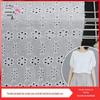 Em Estoque de Fábrica 100% Algodão Grande Bordado à Máquina Vestido Camisa Feminino Tecido Bordado Tecido de Algodão Bordado 3D Têxtil de Casa Bordado Vazado