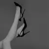 Zapatos Negros de Ante con Tacón Alto y Punta Fina para Mujer, Nuevo Diseño Primavera-Verano 2026, Zapatos de Salón Elegantes de Corte Bajo de Nicho para Mujer