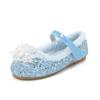 Zapatos de Princesa para Niñas Invierno Nuevo Zapatos de Cristal de Aisha Zapatos con Forro Polar Zapatos Rosas de Suela Blanda Zapatos Planos para Niñitas