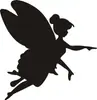 Elfo Corte Láser Unicornio Alas de Ángel Negras Niña Decoración de Tarjeta Festiva Mariposa Hada