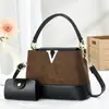 Bolso de Mano de Hilo Bordado de Alta Gama para Mujer Otoño e Invierno, Estilo Nuevo, Bolso de Hombro Versátil y Popular, Bolso Cruzado Retro de Moda para Mujer