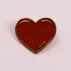 Broche Creativo de Aleación con Forma de Corazón Rojo, Personalizado, Accesorios Simples y Versátiles para Ropa y Sombreros, Insignia, Decoración Fija para Mochila, Venta al por Mayor
