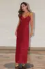 Amazon 2026 Vestido Largo Rojo Profundo Estilo Europeo y Americano con Lentejuelas, Vestido de Noche Brillante, Vestido de Fiesta de Lujo