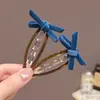 Pinza Grande de Terciopelo con Lazo Atmosférico para Niñas Otoño e Invierno, para la Parte Trasera de la Cabeza y el Lado del Cabello, Elegante Pinza Familiar para el Cabello