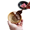 Plato Pequeño Artesanal de Porcelana de Moda para Uso Doméstico, Plato para Salsa de Soja, Plato para Vinagre, Plato para Salsa de Restaurante, Plato para Mojar, Plato para Condimentos, Plato Pequeño de Cerámica