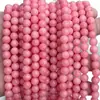 Calcedonia Roja DIY Cuentas Redondas Cuentas Sueltas Abalorios Hechos a Mano Piedra Natural Optimizada Accesorios para Joyería Venta Directa de Fábrica