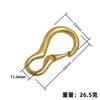 Gancho para Llavero de Latón con Forma de 8 Llavero Sencillo Accesorios para Mochila Escolar Colgante para Bolso de Hombro Hebilla Creativa para Colgar en la Cintura para Hombres y Mujeres
