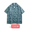 ¡Costa Oeste Americana! Camisas vintage de moda para hombres y mujeres, camisas de verano para parejas con cuello cubano, manga corta, estampado de tótem