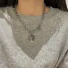 Collar Decorativo de Acero de Titanio para Mujer ins Hip-Hop 2022 Nueva Moda Marca Popular en Internet Cadena para Suéter Colgante Accesorios para Hombre