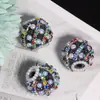 Nuevas Tiras de Pedrería de Colores en Estilo Retro con Agujeros Rectos para Cadenas de Teléfono, Llaveros, Cadenas de Bolsos y Accesorios de Joyería DIY