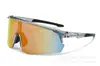 Gafas Deportivas Deportivas de Medio Marco para Ciclismo de Nuevo Producto Transfronterizas Gafas para Correr Gafas de Sol Coloridas Lentes con Recubrimiento al Vacío Lente Integrada
