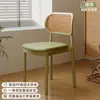 Silla de Plástico para Uso Doméstico, Silla de Comedor Engrosada, Silla de Ocio para Mesa de Comedor, Taburete Comercial Minimalista Moderno para Comedor con Respaldo