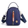 Bolso Cruzado Pequeño para Mujer Verano Mini Bolso de Mano Mujer Tela Oxford Color Sólido Bolso de Tela Pequeño Multicapa Concha Mano Bolso para Teléfono Móvil