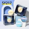 LMLTOP Heart Cloud Powder Puff Set Maquiagem Drops Round Flocing Powder Puff 3 Pack SY217