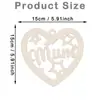 Corazón de Madera para el Día de San Valentín Transfronterizo Div con Forma de Corazón Etiquetas de Madera para el Día de la Madre Fiesta de Cumpleaños Decoración del Hogar Adornos Colgantes