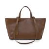 Bolsa Tote Nova Couro de Curtimento Vegetal Bolsa Feminina Moda de Nicho Transfronteiriça Bolsa de Mão Relaxada Bolsa de Ombro de Couro Macio Retro