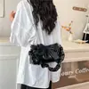Bolso de Hombro Plegado de Moda para Mujer 2025 Nuevo de Moda con Lazo Bolso Cruzado Dulce Lindo Transfronterizo