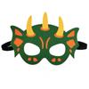 Máscara de Ojos de Fieltro de Dinosaurio Mascarada Decoración Navideña Tela No Tejida Niños Máscara DIY Máscara de Halloween