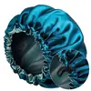 Gorro de Noche Satinado de Doble Capa Caliente de Amazon con Borde de Satén Cuidado del Cabello Belleza Quimioterapia Ajustable Más Seda