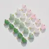 Suministro puntual de accesorios de imitación de jade y loto de vidrio, bolsa de materiales para pulsera tejida a mano DIY y colgante para coche
