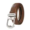 Cinturón de Cuero para Mujer con Hebilla Automática Lisa, Adecuado para Todas las Tallas de Cintura, Cinturón de Cuero Genuino para Viajar al Trabajo, Lugar de Trabajo, Ropa Casual y Decoración