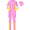 Calças Compridas de Manga Comprida Proteção Solar Infantil Médio e Grande Meninos e Meninas Fatos de Banho Color-Block Novo Cor Sólida Estudante Roupa de Banho de Treino Profissional