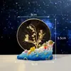 Cristal Galáxia Gravado em 3D de Astronauta Luminoso Criativo para Desktop, Luz Noturna, Ornamento Decorativo como Presente para Colegas de Classe