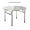 Mesa de Jantar Dobrável de Aço Inoxidável Mesa de Jantar Redonda para Casa Mesa Retrátil para Banquete de Hotel Mesa Dobrável para Banquete Rural Mesa Quadrada