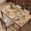 Mantel individual de mesa de comedor de lujo ligero estilo americano vintage de alta gama, impermeable, a prueba de aceite, resistente al calor, lavable, mantel atmosférico, protector de mesa de café