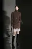 Ropa Zhengqite/Diseño sin costuras cepillado de cachemira, suéter de punto cálido de cuello alto, color liso, suéter cepillado versátil para otoño e invierno