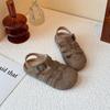 Zapatos Birkenstock Retro Estilo Coreano para Niños 2026 Moda de Verano Zapatos Casuales con Marco para Niñas Sandalias Romanas para Bebé Niña