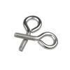 Tornillo de ojo de oveja cerrado de acero inoxidable 304 tornillo de ojo de oveja de acero inoxidable gancho de interrogación M4-M6 perno de ojo tipo anillo