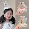 Tiara de Cabelo para Festa de Aniversário Infantil Acessório de Cabelo Princesa Fofa para Meninas Chapéu de Bebê de Um Ano Presilha Tiara Acessórios de Cabelo Presilha