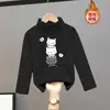 Camiseta Interior de Terciopelo Transfronteriza para Niños y Niñas Otoño e Invierno Engrosada Cálida Todas las Combinaciones Top Primavera y Otoño Nueva Ropa Infantil de Manga Larga