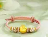Jiu Fengxiang 999 Banho de Ouro Prata Coroa Pulseira Hello Kitty Fresca e Fashion Pulseira de Contas de Transferência Hellokitty