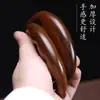 Peine de Sándalo Dorado Natural de Cinco Dientes para Peinar Meridianos Masajeador de Cabello de Madera Maciza Terapia Capilar Peine de Madera de Dientes Grandes Raspar Tendones