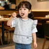 Roupa Suplementar para Comida de Bebê para Evitar Sujeira, Macacão Sem Mangas de Novo Estilo para Bebês Comendo, Macacão Leve de Verão para Meninos e Meninas