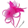 Nuevo Tocado de Malla con Plumas Nupciales Europeas y Americanas para Festival de Carreras de Caballos Tocado Retro Flor para el Cabello Accesorios para el Cabello Diadema de Amazon
