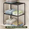 Prateleira Organizadora em Camadas para Bancada de Guarda-Roupa, Rack de Armazenamento para Empilhar Roupas, Divisória Retrátil, Artefato de Armazenamento Dentro do Armário