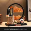 Flores de Durazno y Ciruelo Por Todo el Mundo Día del Maestro Panda Portalápices Creativo de Alto Valor Decoración de Escritorio de Oficina Regalo para Estudiante